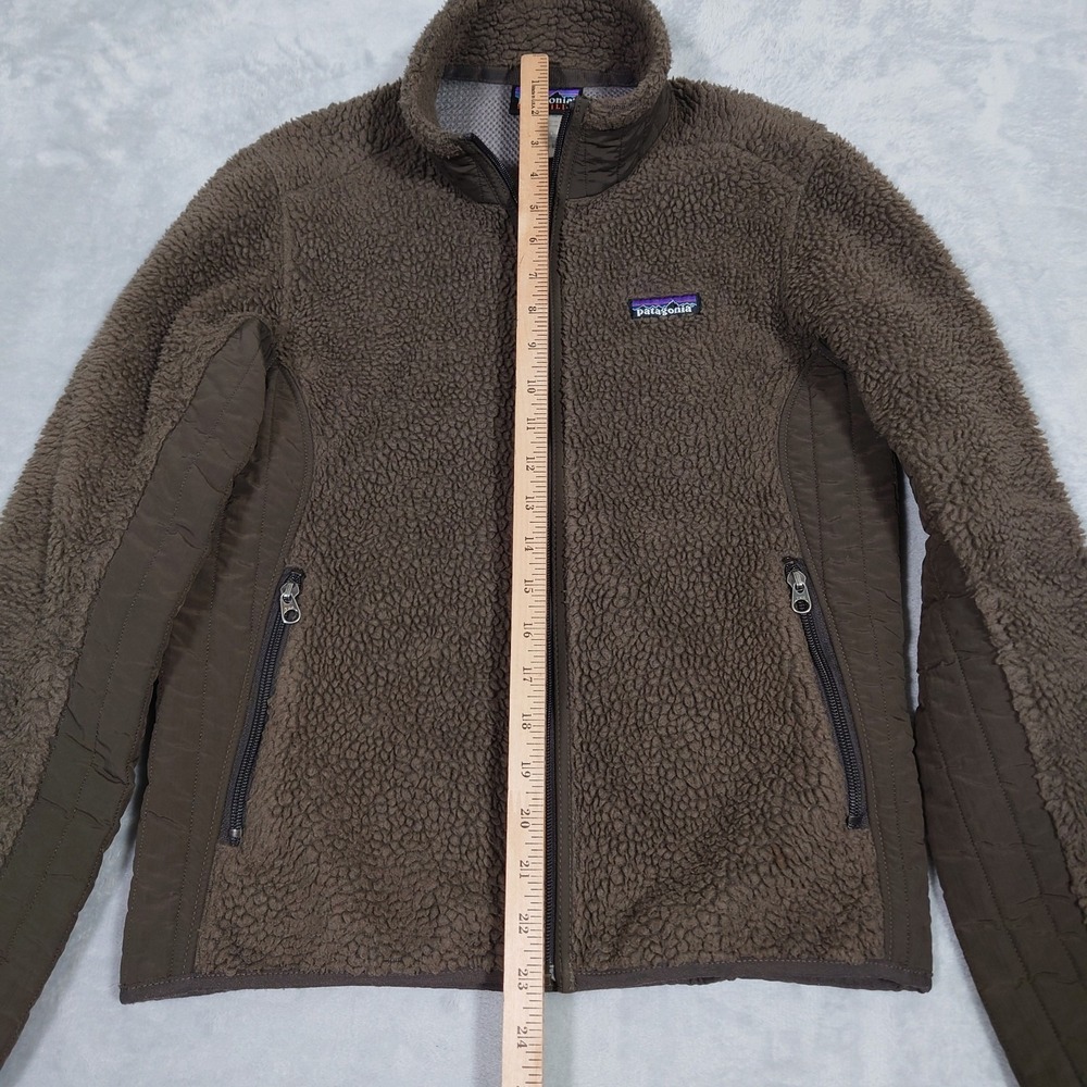 VTG Patagonia Synchilla Deep Pile Fleece Sherpa Jacket Womens S Full Zip 23071 - Picture 12 of 13
